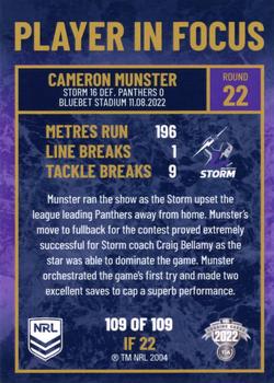 2022 NRL Player In Focus #IF22 Cameron Munster Back